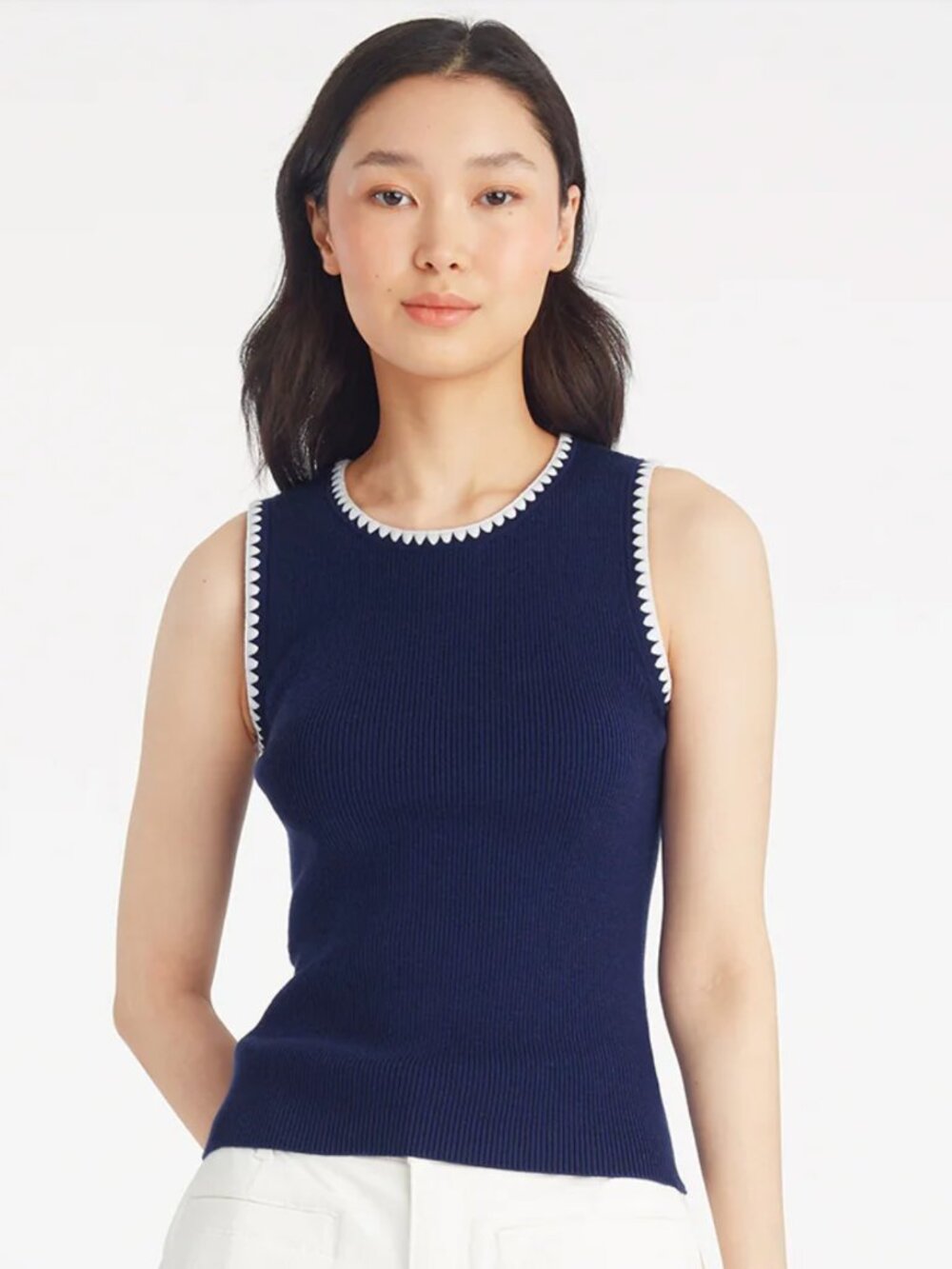 Draper James Sweater Tank | Navy